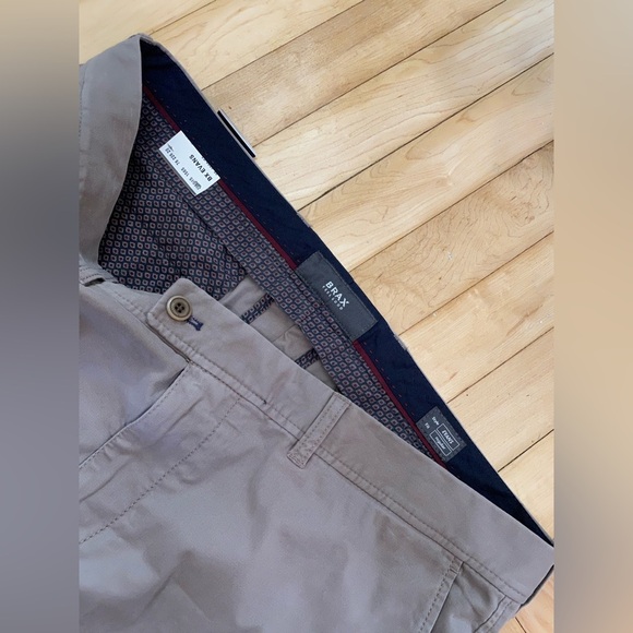 New Brax Feel Good Kapok & Pima Beige Chino Pants Men’s Cotton Trousers - Picture 4 of 7